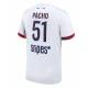 Paris Saint-Germain Willian Pacho #51 Gostujuci Dres 2025-26 Kratak Rukav